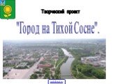 Творческий проект. "Город на Тихой Сосне".