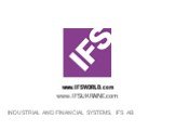 Industrial and financial systems, IFS AB. www.IFSUKRAINE.com