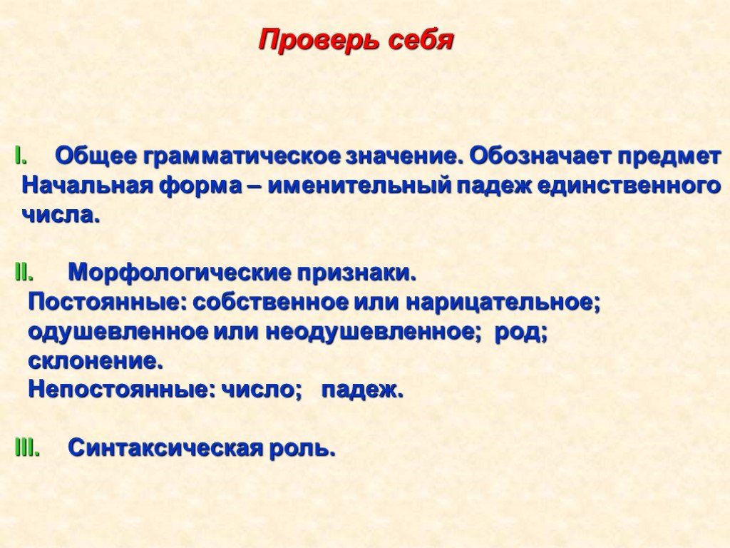 Урок по теме имя существительное 10 класс презентация