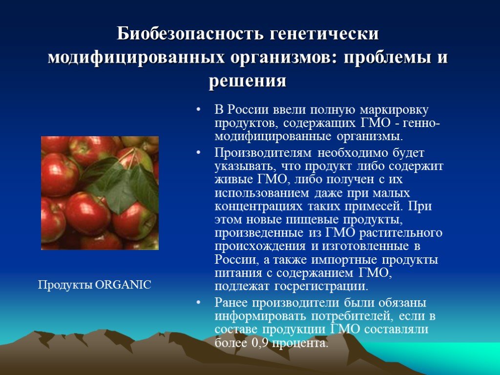 Генномодифицированные организмы презентация