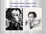 В.А.Фаворский«Пушкин-лицеист»,1935 Е.И. Гейман «Пушкин-юноша», 1822