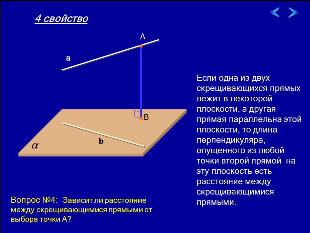 Плоскость параллельная двум скрещивающимся прямым. Перпендикуляр скрещивающихся прямых. Общий перпендикуляр двух скрещивающихся прямых. Что такое общий перпендикуляр скрещивающихся прямых. Если одна из скрещивающихся прямых лежит в плоскости.