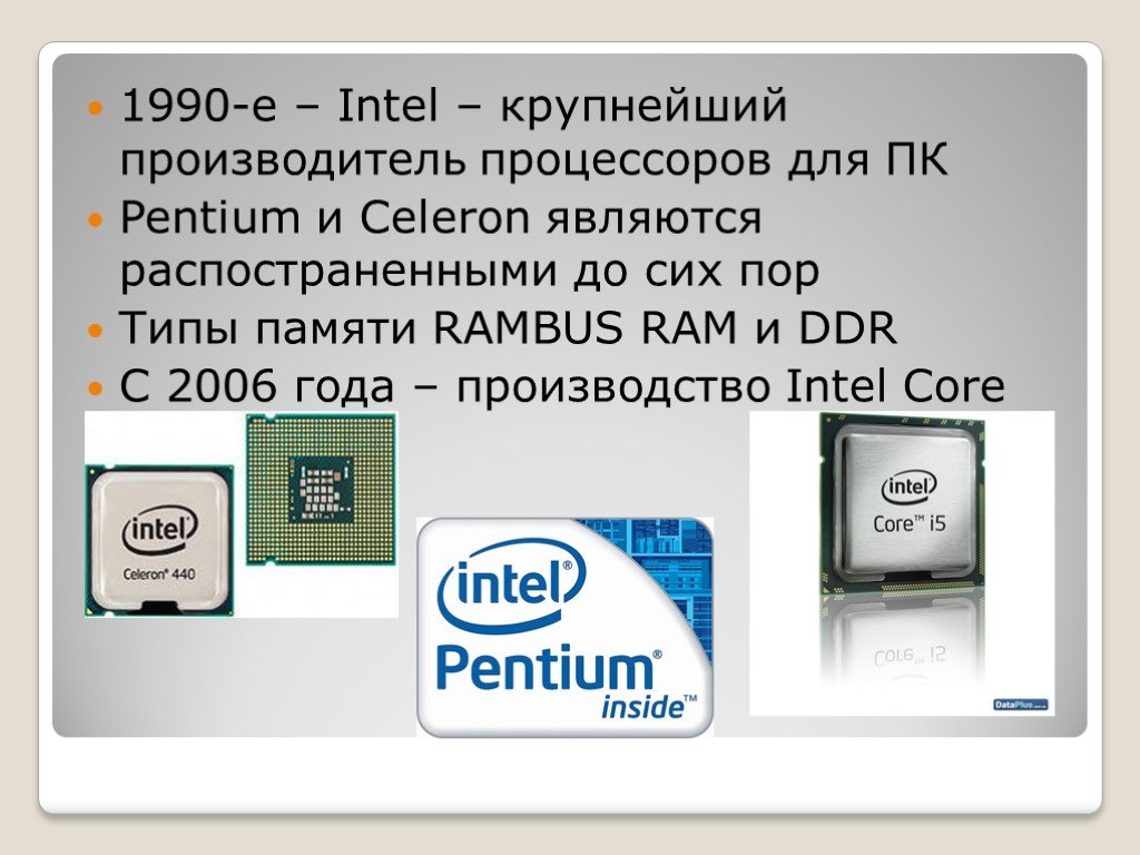 Презентация компании intel