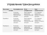 Управление трансакциями