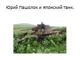 Юрий Пашолок и японский танк.