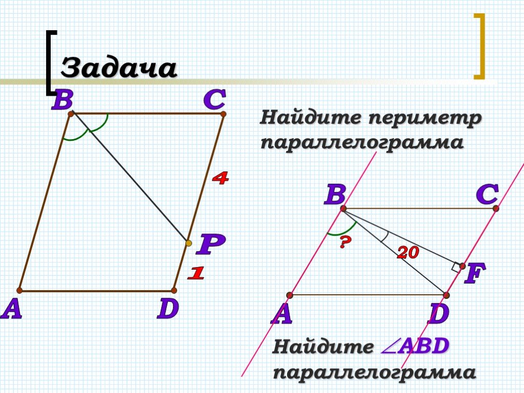 Параллелограмм периметр. Найдите периметр параллелограмма. Как найти периметр параллелограмма. Задачи на нахождение периметра параллелограмма. Задачи найти периметр параллелограмма.