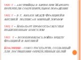 1800 г – австрийцы в битве при Маренго потерпели сокрушительное поражение 1802 г – в г. Амьен между Францией и Англией подписан мирный договор 1802 г – Бонапарт провозгласил себя пожизненным консулом 1803 г – возобновилась война между Францией и Англией Коалиция - союз государств, созданный для дост