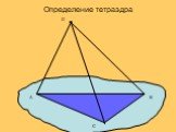 A B C D. Определение тетраэдра