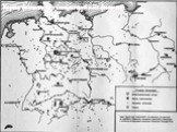 Карта фашистских концлагерей и их филиалов.