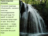 Происхождение названия. Название водопада «Журчащий», назван в качестве звукоподражания бегущей воде. По одной из версий название происходит от арм. Ջուր-Ջուր (дословно — «вода-вода»), по другой от иран. «джур» — журчание бегущей воды.