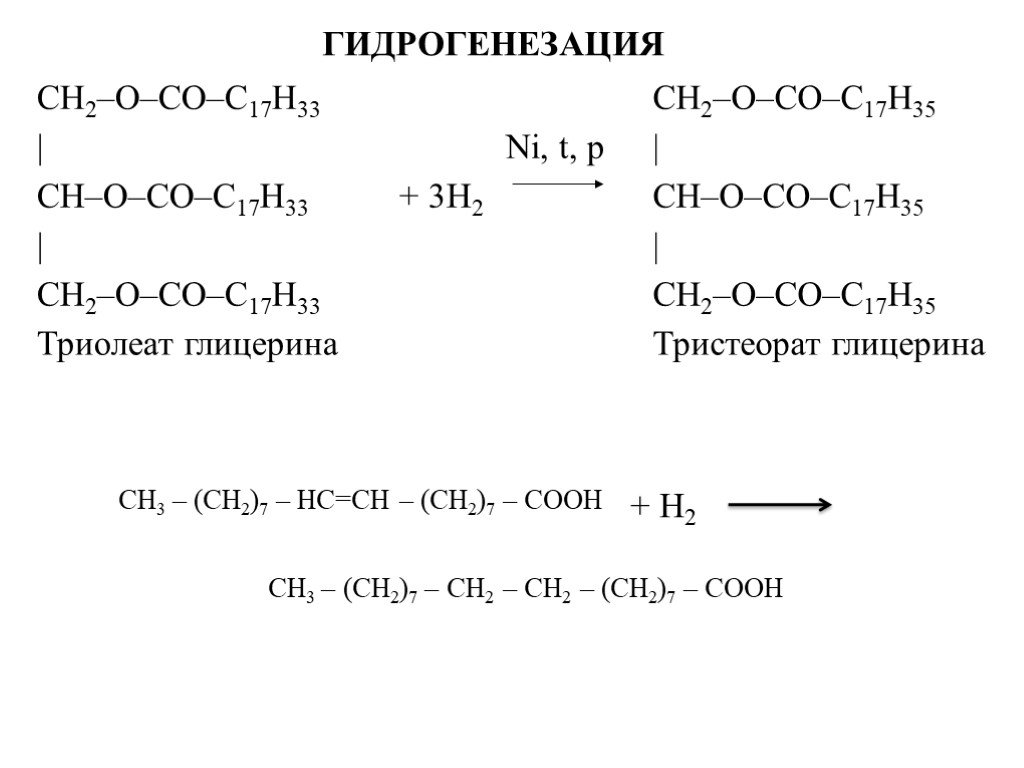 Реакция гидролиза тристеарата. Структурная формула триолеата глицерина. Трипальмитат глицерина + h2. Глицерин триолеат глицерина. Триолеат глицерина h2.