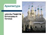 церковь Рождества Богородицы в Путинках