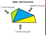 тупоугольный прямоугольный остроугольный