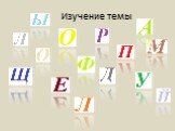 Изучение темы