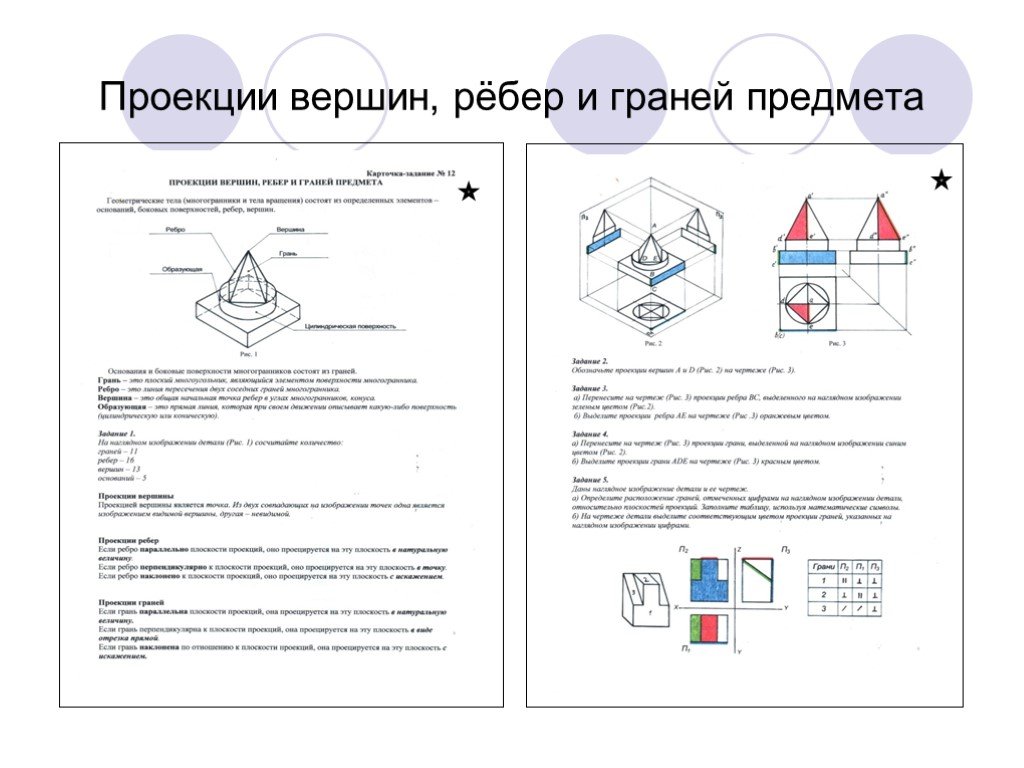 Проекция вершин. Проекции вершин ребер и граней предмета задания. Проецирование вершин ребер и граней предмета. Проекции вершин ребер и граней предмета карточки задания. Проекции вершин ребер и граней предмета чертежи.