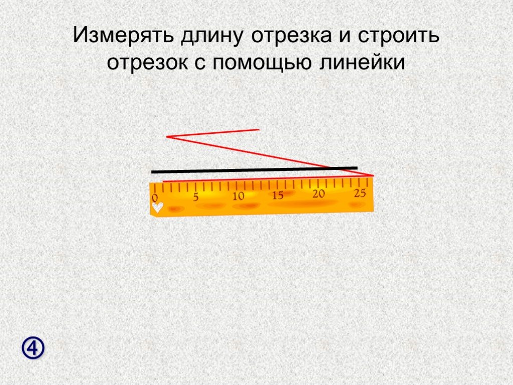 Урок отрезок измерение отрезков. Измерение отрезков линейкой. Измерение длины отрезка с помощью линейки. Измерить длину отрезка. Как измерить отрезок линейкой.