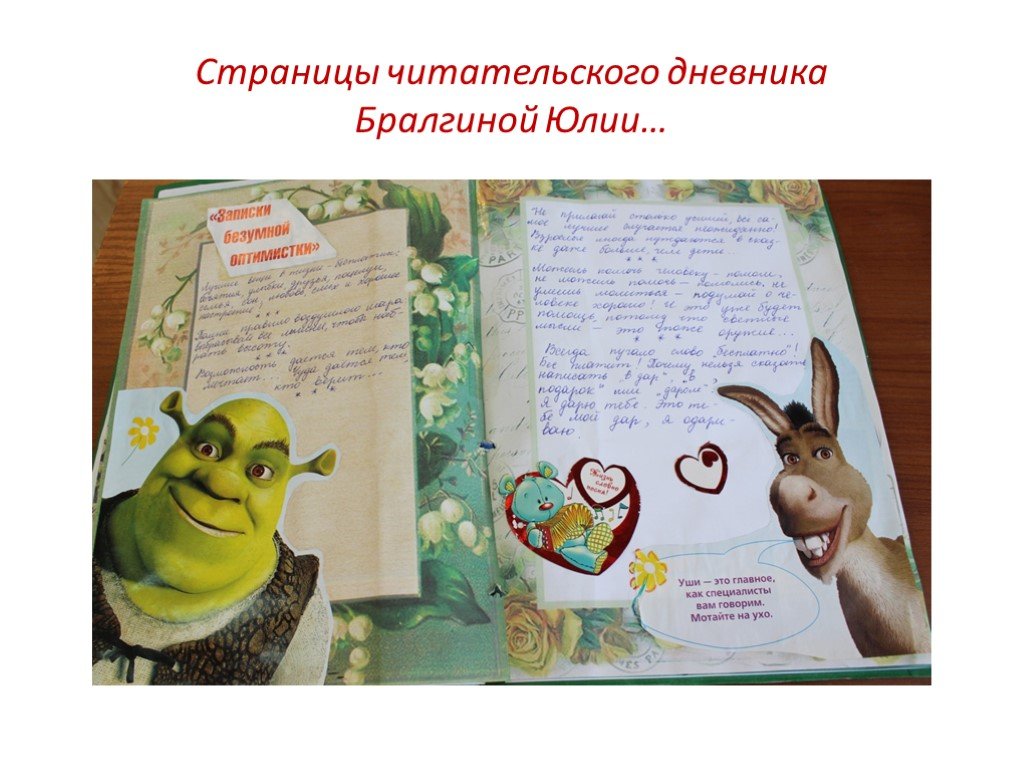 Мошковская читательский дневник