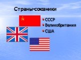 Страны-союзники. СССР Великобритания США