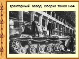 Тракторный завод. Сборка танка Т-34