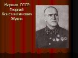Маршал СССР Георгий Константинович Жуков