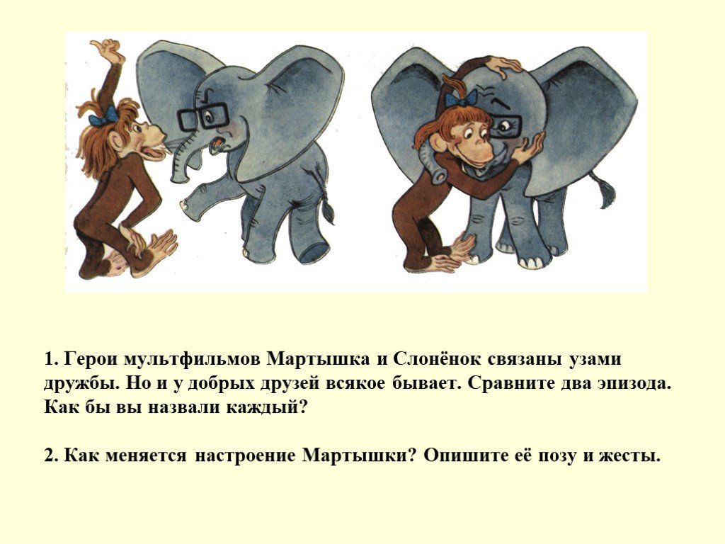 Как называется каждый день одно и тоже. Слоненок основная мысль. Дружба слона с обезьяной. Слонёнок и обезьянка пересказ. Слон и макака читать.