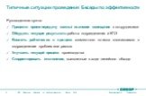 Типичные ситуации проведения Беседы по эффективности. Руководителю нужно: Провести прием-передачу смены/ плановое совещание с сотрудниками Обсудить текущие результаты работы подразделения и КПЭ Вовлечь работников в процесс совместного поиска сложившихся в подразделении проблем или рисков Улучшить те