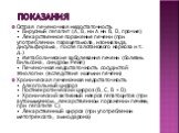 ПОКАЗАНИЯ. Острая печеночная недостаточность • Вирусный гепатит (А, В, ни А ни В, D, прочие) • Лекарственное поражение печени (при употреблении парацетамола, изониазида, дисульфирама, после галотанового наркоза и т. д.) • Метаболические заболевания печени (болезнь Вильсона, синдром Рейе) • Печеночна