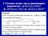 3. Сколько целых чисел удовлетворяет неравенству: а) 23,1 ≤ a ≤ 231,1; б) -231,1≤ a ≤ -23,1; в) -23,1≤ a ≤ 231,1?