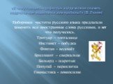 «К чему говорить «дефекты», когда можно сказать недочёты или недостатки, или пробелы?» (В. Ленин). Поборники чистоты русского языка предлагали заменить все иностранные слова русскими, и вот что получилось. Тротуар – топталище Инстинкт – побудка Фонтан – водомёт Бриллиант – сверкальце Бильярд – шарот