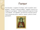 Постриг. В монашеских подвигах богатырь успел провести мало времени. Постриг в Феодосиевских пещерах принял он незадолго до смерти, тяжело раненный в одном из боев с половцами. В те времена для воинов обычным делом было под конец жизни сменить оружие ратное на «меч духовный».