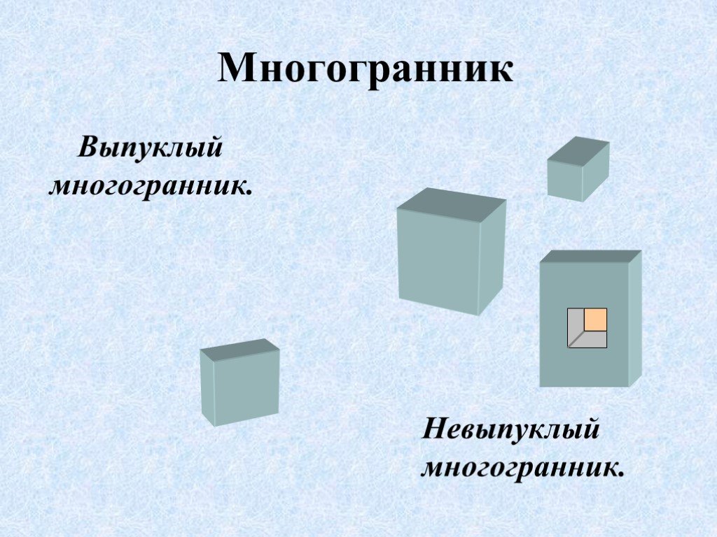 Невыпуклый многогранник презентация