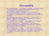 Конъюгата. Конъюгата(conjugata; лат. conjugo, conjugatum соединять) общее название некоторых линейных размеров женского таза, учитываемых в акушерской практике. Конъюга́таакуше́рская (с. obstetrica; сип. К. истинная) — расстояние от середины передней поверхности мыса крестца до наиболее выступающей 