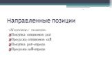 «Медвежья» позиция: Покупка опционов put Продажа опционов call Покупка put-спреда Продажа call-спреда