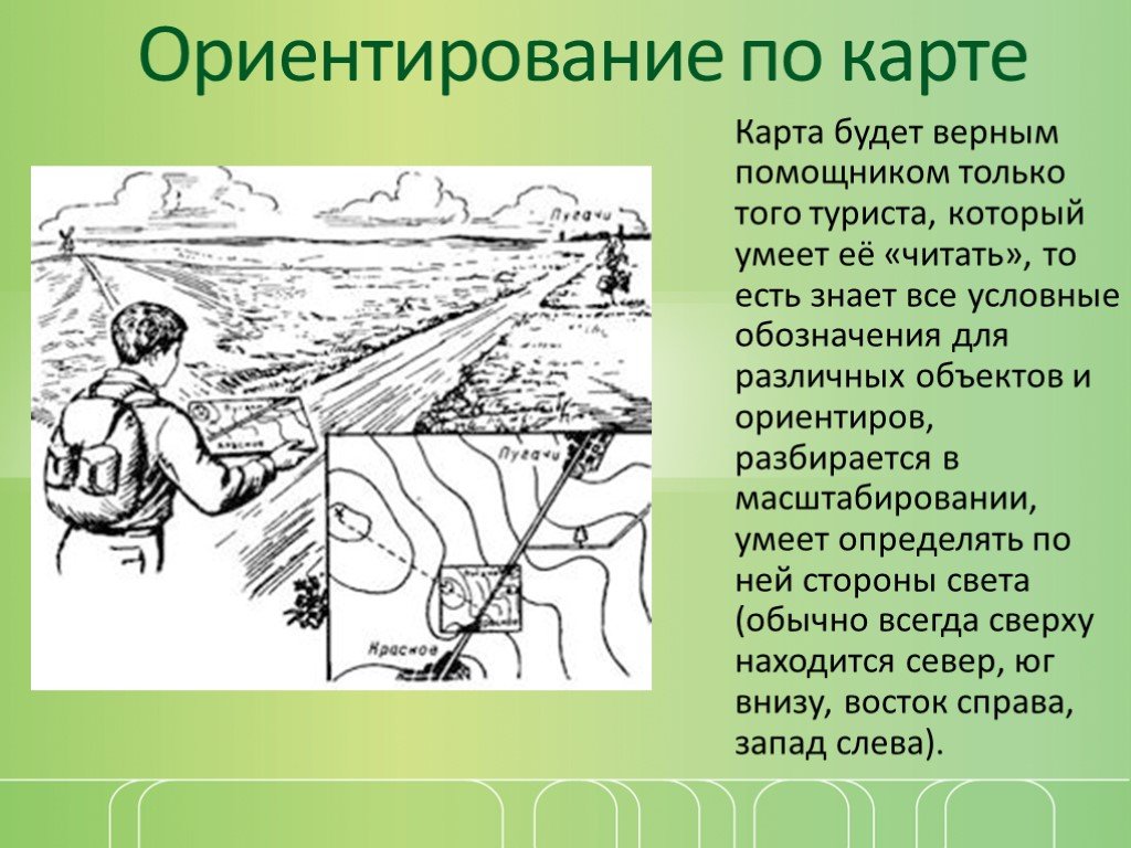 Способы определения местности. Способы ориентирования карты. Ориентирование по коре. Ориентирование на местности по коре. Ориентация по карте на местности.