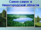Самое-самое в Нижегородской области