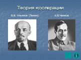 Теория кооперации. В.И. Ульянов (Ленин). А.В.Чаянов