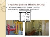 5. Изолятор (бокс) – для больных, у которых подозревается инфекционное заболевание.