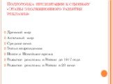 Подготовка презентации к семинару «Этапы эволюционного развития рекламы». Древний мир Античный мир Средние века Эпоха возрождения Новое и Новейшее время Развитие рекламы в России до 1917 года Развитие рекламы в России в 20 веке