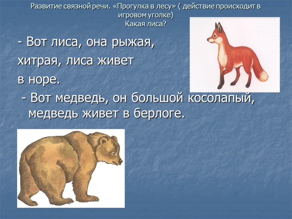 Презентация дикие животные 2 класс. Медведь косолапый лиса хитрая. Какой лиса медведь. Лиса какая действие. Лиса слова действия.