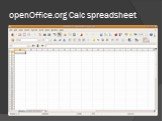 openOffice.org Calc spreadsheet