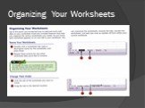 Organizing Your Worksheets