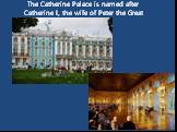 The Catherine Palace is named after Catherine I, the wife of Peter the Great