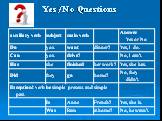 Yes/No Questions
