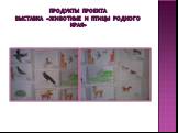 Продукты проектавыставка «Животные и птицы родного края»