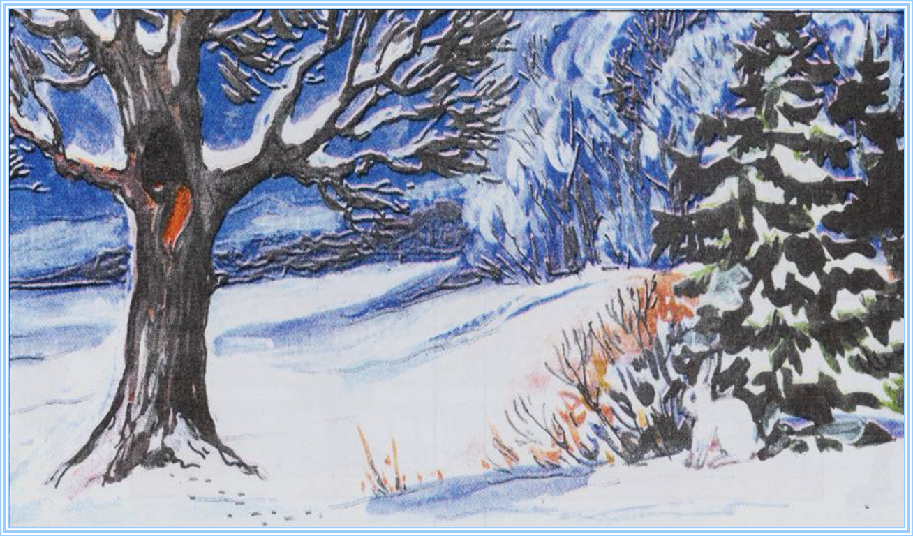 Составь короткий устный рассказ о феврале используй. Зима в лесу для дошкольников. Иллюстрация на тему зимой в лесу. Урок по теме зима. Зимний лес рисунок.