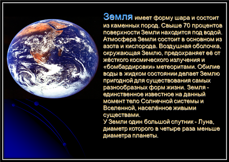 Презентация на тему Планета земля. Земля для презентации. Сообщение на тему земля. Доклад о земле.