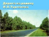 Дорога на родину И.С.Тургенева
