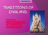 Traditions of england