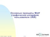 Графический интерфейс пользователя UNIX в MSC