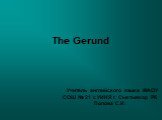 The gerund